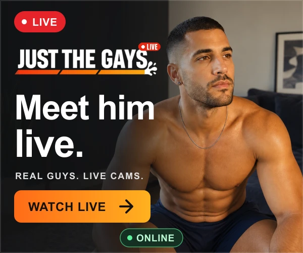 JustTheGays Live: a shirtless man seated in a living room. Meet him live. Watch live. Online.