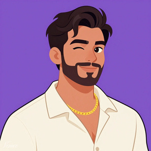 Illustrated portrait of Alex, Head of Partnerships