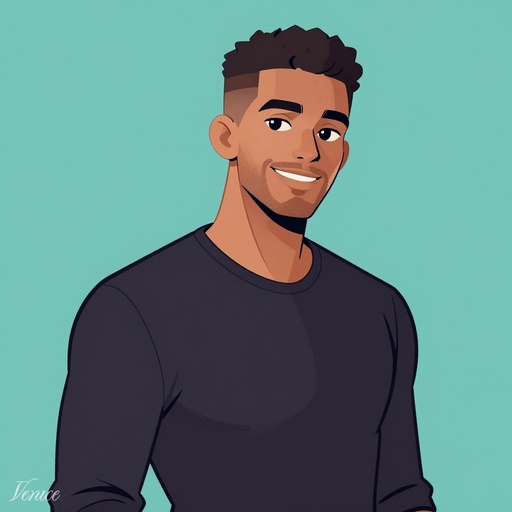 Illustrated portrait of Thad, VP of Growth